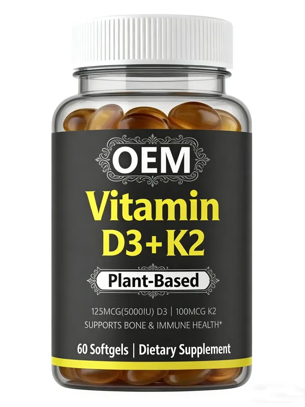 Vitamin D3+K2 (5000 IU) OEM private label manufacturer