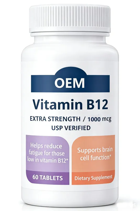 Vitamin B-12 1000mcg OEM private label manufacturer
